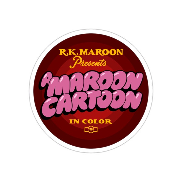 A Maroon Cartoon Who Framed Roger Rabbit Bob Hoskins Robert Zemeckis Steven Spielberg Richard Williams Cult Movie Die-Cut Stickers