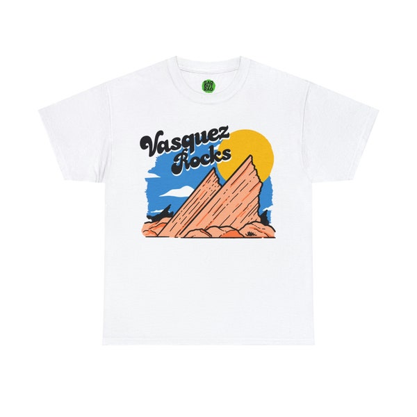 Vasquez Rocks Retro Vintage Unisex Heavy Cotton Tee