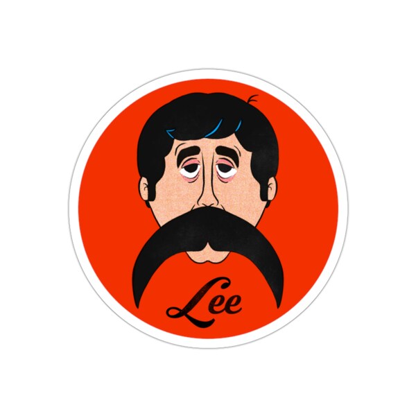 Lee Hazlewood Cartoon Die-Cut Stickers