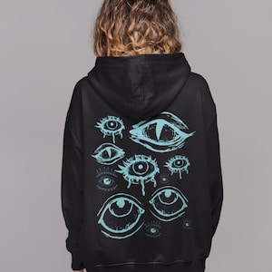 Pastel Goth Kawaii Hoodie, Soft Goth Hoodie, Soft Grunge, Kawaii Goth, Mall Goth, Harajuku, Egirl Clothing, Y2k clothing, Grunge Clothing