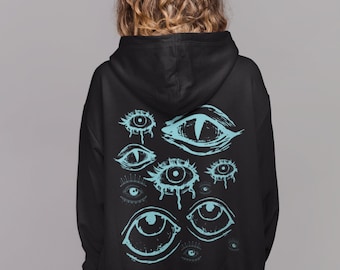 Pastel Goth Kawaii Hoodie, Soft Goth Hoodie, Soft Grunge, Kawaii Goth, Mall Goth, Harajuku, Egirl Clothing, Y2k clothing, Grunge Clothing