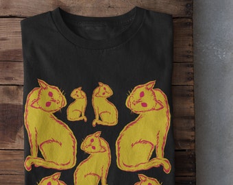 Grunge Clothing,Alt Clothing,Mall Goth,Trad Goth,Cat T Shirt,Pastel Goth,Goth Shirt,Dark Academia,Weird Shirt,Surreal T-shirt,Punk