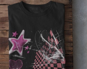Y2k vlindershirt, donkere academische kleding, gothic-kleding, traditionele goth, mall goth, egirl-kleding, donkere fairycore-grunge