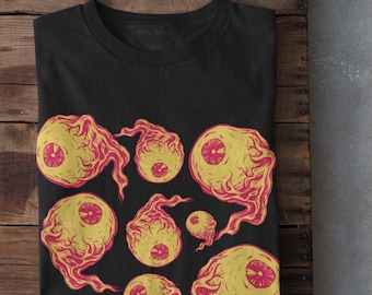 Weirdcore Eyeball Shirt, Grunge Clothing, Edgy Horror Shirt, Dark Pastel Goth, Dreamcore Clowncore Aesthetic, Alt Clothing,Y2k Grunge Tshirt