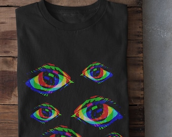 Goth Eyes T Shirt, Grunge Kleidung, Alternative Kleidung, Harajuku Kleidung, Alternative Shirts, Pastell Goth Kleidung, Goblincore, Dark Cottagecore
