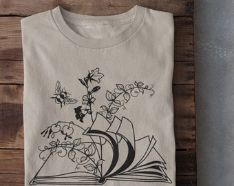 Bookish Shirt, Fairycore Clothing, Poet Shirt, Dark Academia Shirt, Goblincore Shirt,Light Academia, Cottagecore Shirt, Book Lover Shirt