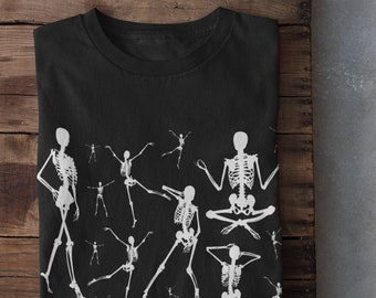 Skeleton Shirt,Goth Tshirt,Grunge Clothing,Goth Aesthetic,Alt Clothing,Punk Clothing,Trad Goth,Dark Aesthetic,Gothic Clothing,Dark Academia,