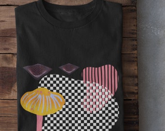 Vintage Mushroom Shirt,Vaporwave Shirt,Retro 80s shirt,Vaporwave Art,Retro T shirt,Cyberpunk,Alt Clothing,Anime Shirt,Aesthetic Shirt