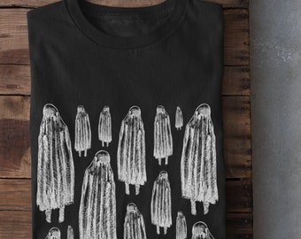 Ghosts-shirt, pastelgoth-kleding, Witchy Stuff, alternatieve kleding, occult T-shirt, horrorshirt, dark academia, grunge-kleding, shirt Weird Strange
