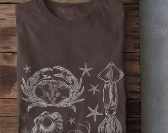 Crustaceancore Shirt,Ocean Lover Gift,Crustaceans Shirt,Crab Shirt,Lobster Shirt,Shrimp Shirt,Crawfish Shirt,Aesthetic Clothes