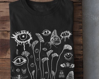 Vêtements grunge,Vêtements alternatifs,Centre commercial gothique,Gothique traditionnel,Cadeaux uniques étranges,Gothique pastel,Chemise gothique,Dark Academia,Chemise étrange,T-shirt surréaliste,Punk