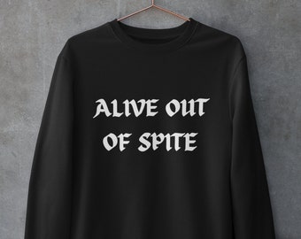 Goth Sweatshirt,Funny Sweater,Pastel Goth Clothing,Grunge Clothes,Alt Clothing,Dark Academia Aesthetic,Gothic Clothes,Witchy Crewneck