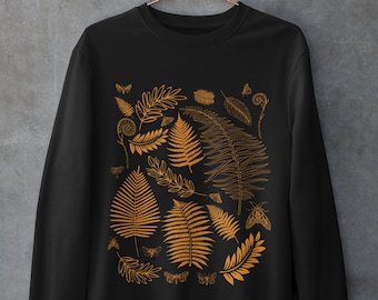 Trui varens, trui paddenstoel, trui motten, grunge-kleding, Cottagecore-kleding, trui Fairycore, schimmels, Goblincore-esthetiek