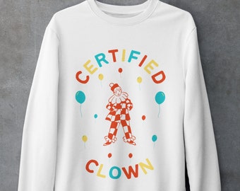 Clown Sweater,Clowncore Clothing,Clowncore Clothes,Weirdcore,Dreamcore Unisex Sweater,Pastel Goth,Harajuku Clothing,Kawaii Sweater,Y2k Top