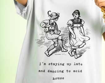 Acid House T Shirt, Gift For DJ, Techno Tshirt, Techno Shirt, Rave Outfit, Rave Clothing, Clubbing Tshirt, Festival Clothing, Acid Techno