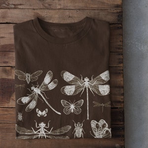 Cottagecore Dragonfly Tshirt, Goblincore Clothing, Fairy Grunge Clothing, Grunge Fairycore, Alt clothing, Light Cottagecore, Grunge Tee