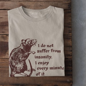 Rat Shirt,Poetry Shirt,Alt Clothing,Grunge Clothing,Rat Lover Gift,Funny Quote Shirts,Pastel Goth Clothing,Alternative Clothing,Emo Clothing