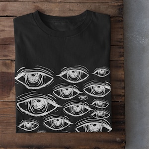 Grunge Clothing Eyes Shirt,Alt Clothing,Mall Goth,Trad Goth,Strange Unique Gifts,Pastel Goth,Emo Art Clothes,Dark Academia,Eyes Tee,Punk