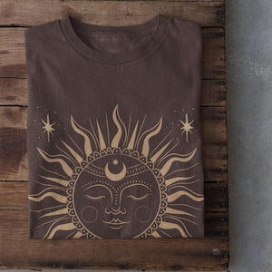 Grunge Clothing, Celestial Sun T shirt, Alt Clothing, Vintage Aesthetic T shirt, Astrology Shirt, 90s Shirt, Egirl Clothing, Grunge Shirt