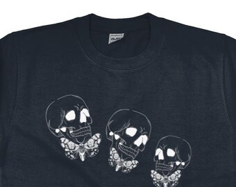 Dark Academia Clothing, Alt Clothing, Skull Sweater,Grunge Aesthetic,Grunge Clothing,Mall Goth,Alt Sweater,Egirl,Skull Sweatshirt