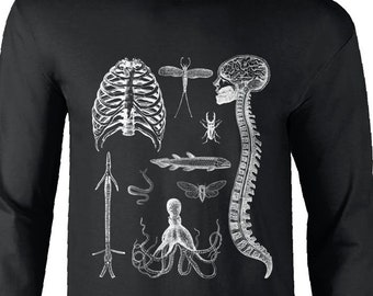Ropa grunge, manga larga grunge, ropa Dark Academia, camiseta de calaveras, ropa goblincore, ropa alternativa, manga larga gótica, camiseta grunge