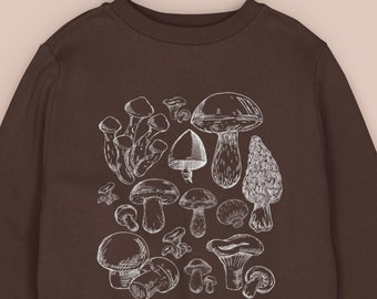Herbst Sweatshirt,Pilz Sweatshirt,Herbst Pullover,Cottagecore Pullover,Goblincore Kleidung,Herbst Pilz Pullover,Herbst Sweatshirt,Crewneck
