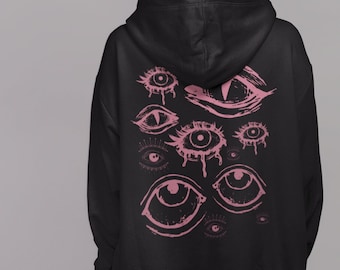 Bluza z kapturem w stylu grunge, pastelowe ubrania gotyckie, ubrania alternatywne, alternatywne bluzy z kapturem, ubrania grunge, dark cottagecore, ubrania w stylu Y2K
