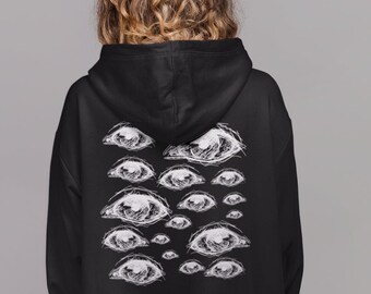 Abbigliamento grunge, abbigliamento alternativo, felpa con cappuccio grunge, goth da centro commerciale, felpa con cappuccio witchy, goth pastello, felpa con cappuccio goth, dark academia, abbigliamento grunge, felpa con cappuccio alternativa, punk