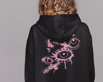Pastell Goth Kleidung,Cyberpunk Kleidung,Vaporwave Hoodie,Alt Kleidung,Soft Grunge Pullover,Egirl Kleidung,Mall Goth,Punk