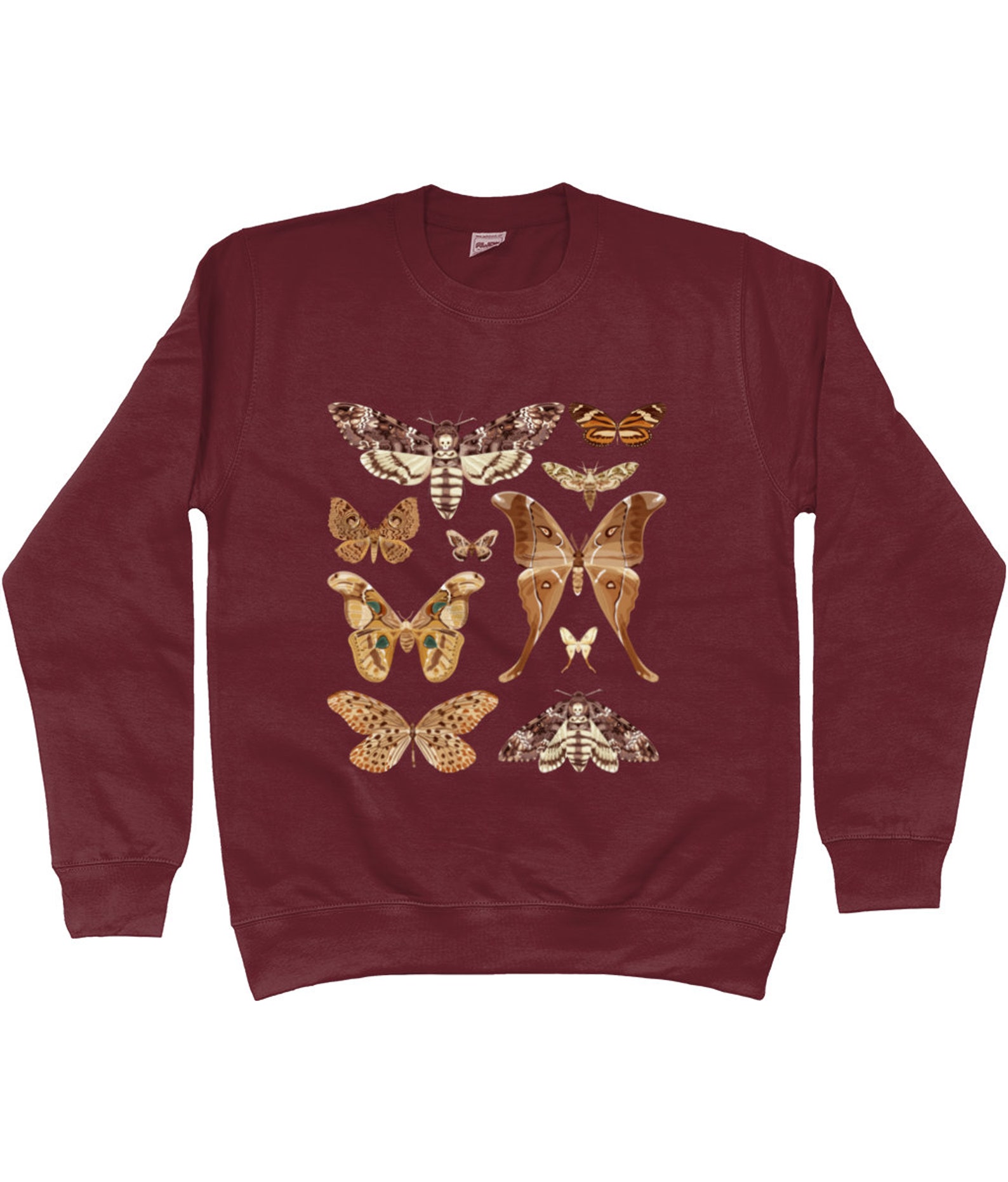 Moth Sweatshirt,luna Moth Lover Gifts,cottagecore Clothing,dark ...