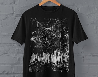 グランジファッション、オルタナティブファッション、モールゴス、トラッドゴス、キャットTシャツ、パステルゴス、ゴスシャツ、ダークアカデミア、奇妙なシャツ、シュールなTシャツ、パンク