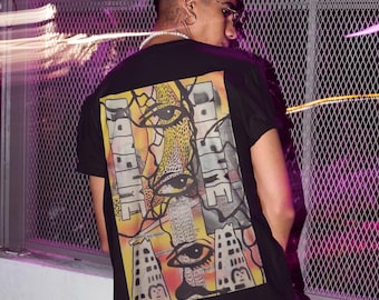Original Art Shirt, Weirdcore Clowncore Clothing, Weird Eyes Tshirts, Cyberpunk, Alt Clothing, Grunge Clothing, Dreamcore, Goblincore,Kawaii
