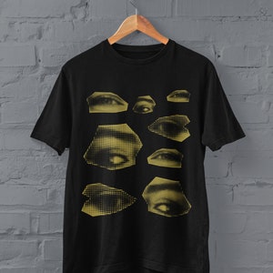 Goth Eyes T Shirt, Grunge Clothing, Alt Clothing, Harajuku Clothes, Alternative Shirts, Pastel Goth Clothing, Goblincore, Dark Cottagecore