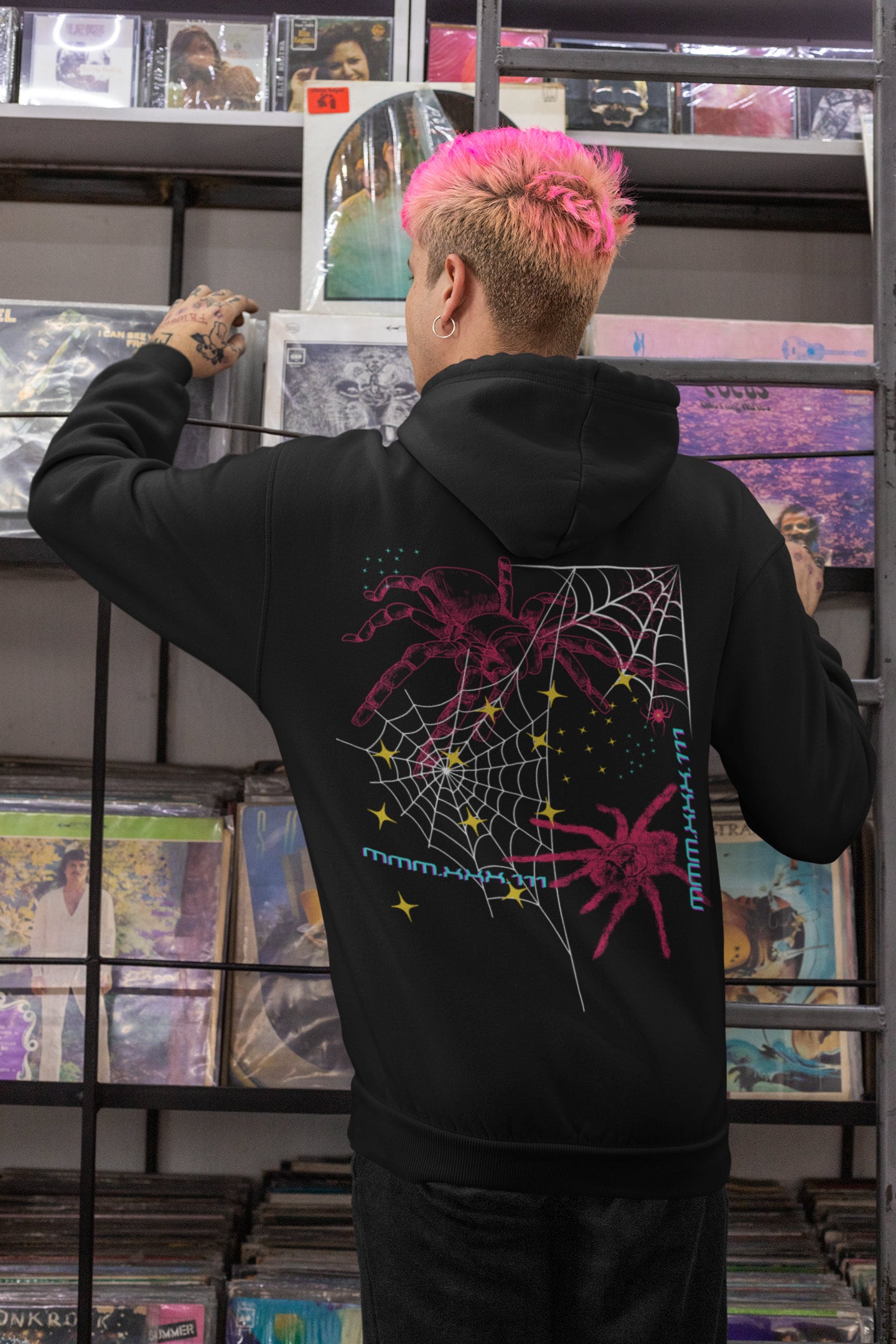 Spider Hoodie, Streetwear Hoodie, Unisex Cyberpunk Hoodie Spider Hoodie, Streetwear Hoodie, Unisex Cyberpunk Hoodie