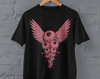 Weirdcore Eyeball Shirt, Grunge Clothing, Edgy Horror Shirt, Dark Pastel Goth, Dreamcore Clowncore Aesthetic, Alt Clothing,Y2k Grunge Tshirt