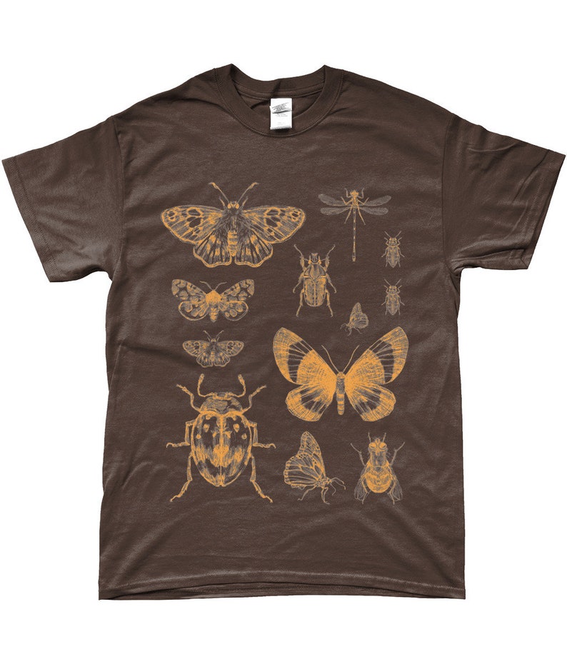 Moths and Insects Tshirt, Moths Tshirt, Grunge Clothing, Cottagecore Shirt, Goblincore Clothing, Y2K Fairycore Clothing, Indie Clothing image 8