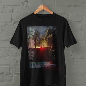 Liminal Space Stämningsfull estetisk T-shirt, Konstnärlig fotografisk T-shirt, Surrealistisk fotografi T-shirt, Vaporwave Dreamcore T-shirt, Störande estetiska kläder