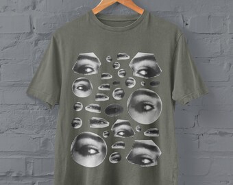 Goth Eyes T Shirt, Grunge Kleidung, Alternative Kleidung, Harajuku Kleidung, Alternative Shirts, Pastell Goth Kleidung, Goblincore, Dark Cottagecore
