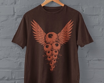 Weirdcore Eyeball Shirt, Grunge Clothing, Edgy Horror Shirt, Dark Pastel Goth, Dreamcore Clowncore Aesthetic, Alt Clothing,Y2k Grunge Tshirt