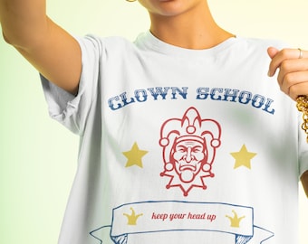 Clowncore Tshirt,Clowncore Clothing,Clowncore Aesthetic,Egirl Aesthetic,Grunge Clothing,Weirdcore,Clown Shirt,Dreamcore Aesthetic,Kidcore