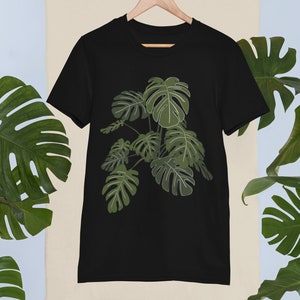 Monstera Shirt, House Plant Lovers Gift, Botanical Shirt, Monstera Plant, Indie Cottagecore Shirt, Plant Mom Gift, Plant T Shirt, Gardener image 3