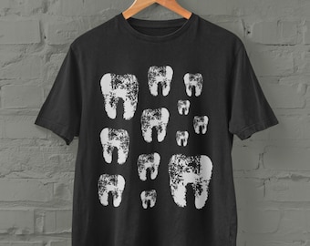 歯シャツ、ゴスTシャツ、グランジファッション、オルタナティブファッション、グランジシャツ、魔女っぽいエッジの効いたファッション、インディーズファッション、モールゴスシャツ