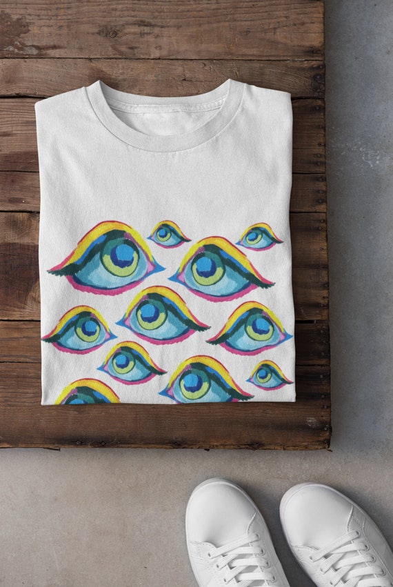 ITZAVIBE☆FLOWER EYES 2001 T-SHIRT ITZAVIBE | FLOWER EYES 2001 T SHIRT - BLACK