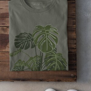Monstera Shirt, House Plant Lovers Gift, Botanical Shirt, Monstera Plant, Indie Cottagecore Shirt, Plant Mom Gift, Plant T Shirt, Gardener image 6