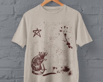 Ratte T Shirt, Ratte Liebhaber Geschenke, Graffiti Shirt, Grunge Kleidung, Alt Kleidung, Satanische Geschenke, alternative Kleidung, Kunst T Shirt, Pastell Goth