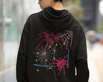Spider Hoodie, Streetwear Hoodie, Unisex Cyberpunk Hoodie Spider Hoodie, Streetwear Hoodie, Unisex Cyberpunk Hoodie