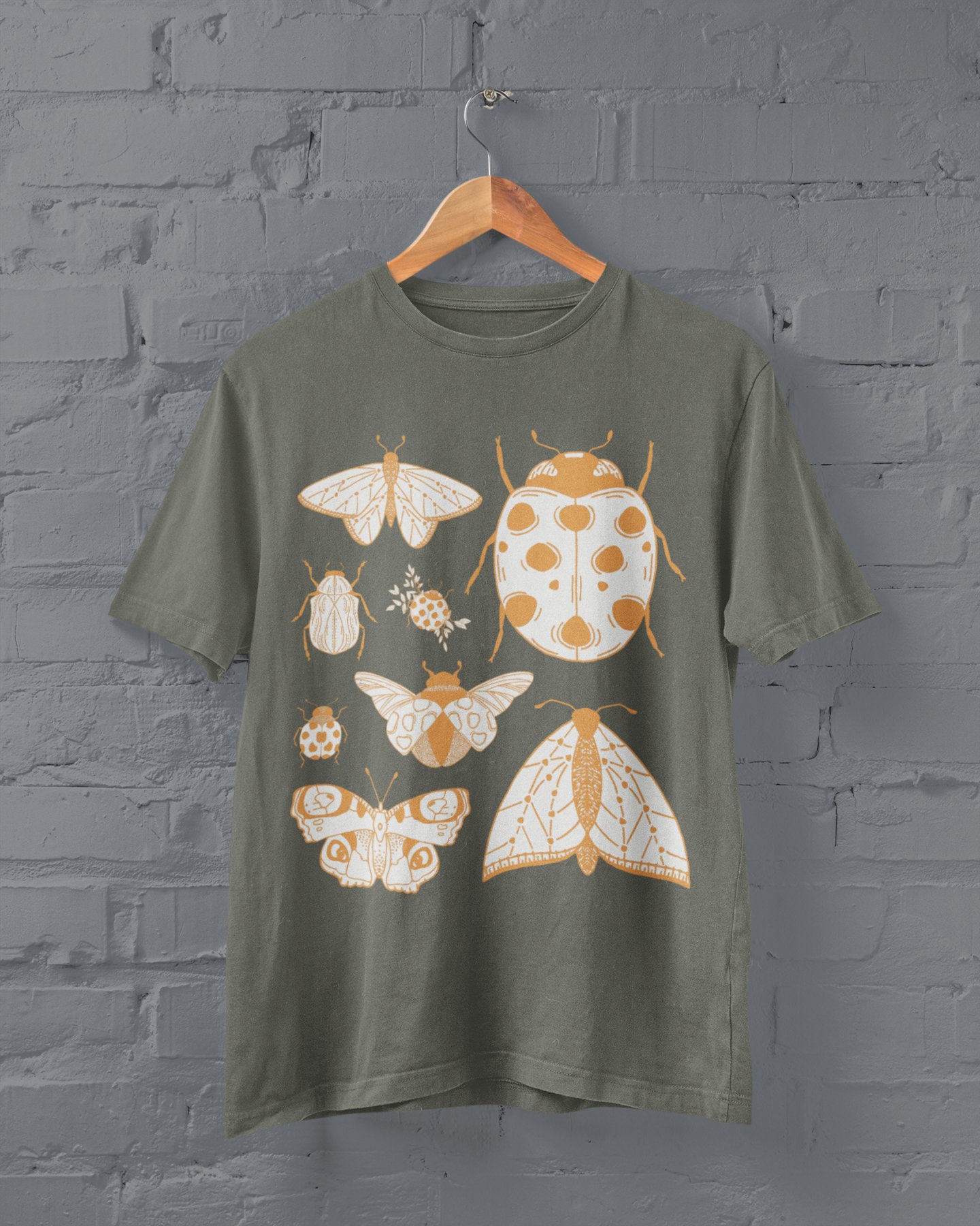 Moths and Ladybirds Tshirt, Moths Tshirt, Grunge Clothing, Cottagecore ...