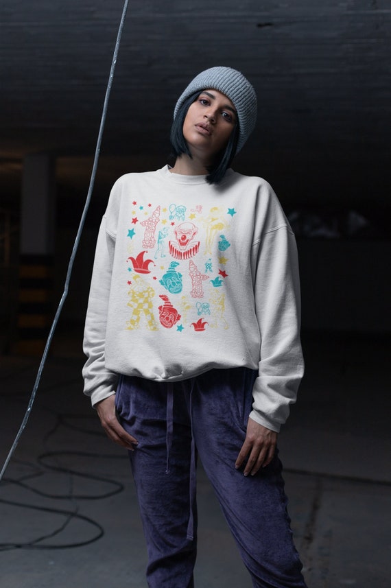 Clowncore Sweater,Clowncore Clothing,Egirl Clothing,Clowncore Aesthetic,Kidcore Clothing,Weirdcore,Clown Sweater,Dreamcore Aesthetic,Grunge