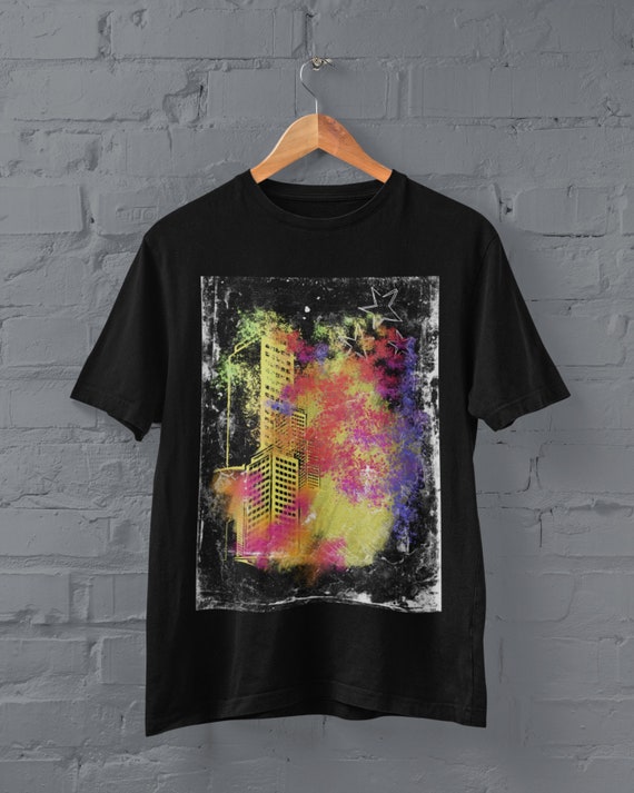 Original Art Shirt, Y2k Grunge Clothing, Cyberpunk Clothing, Hip Hop Clothes, Harajuku Fashion, Alternative T shirts, Urban Street Art Top