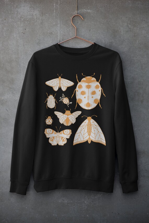 Cottagecore Moth Sweatshirt,goblincore Goth ,grunge Fairycore